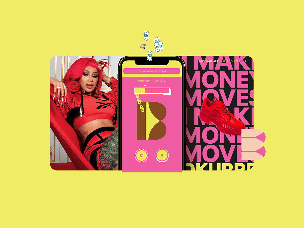 Projet de jeu Joue-la comme Cardi B pour Reebok
